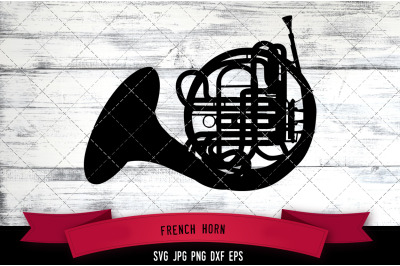 French horn svg, musical instument svg, orchestra svg