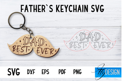 Fathers Keychain SVG | Fathers Day SVG | Keychain SVG