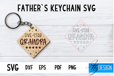 Fathers Keychain SVG | Fathers Day SVG | Keychain SVG