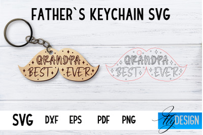 Fathers Keychain SVG | Fathers Day SVG | Keychain SVG