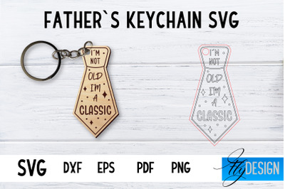 Fathers Keychain SVG | Fathers Day SVG | Keychain SVG