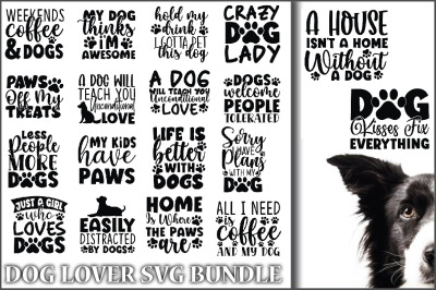 Dog Lover Svg Bundle