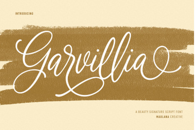 Garvillia Beauty Script Font