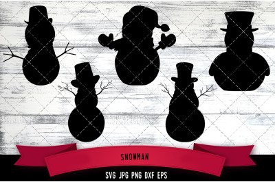 Snowman Cut file Svg