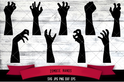 Zombie Hands Cut file Svg