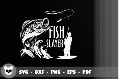 Fisherman Gift Design Fish Slayer