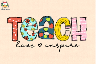 Teacher Love inspire Sublimation