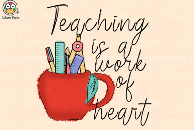 Teaching is a work of heart Sublimation