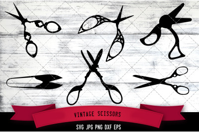 Vintage Scissors Cut file Svg