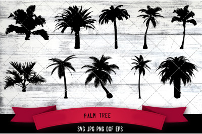 Palm tree Cut file Svg