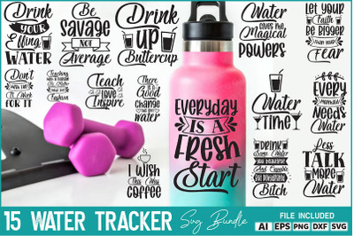 Water Tracker SVG Bundle