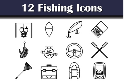 Fishing Icon Set