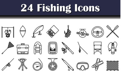 Fishing Icon Set