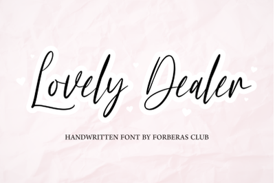 Lovely Dealer | Handwritten Font