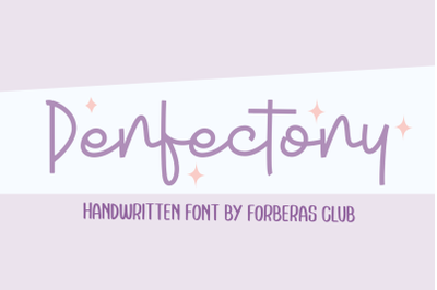 Perfectory | Handwritten Font