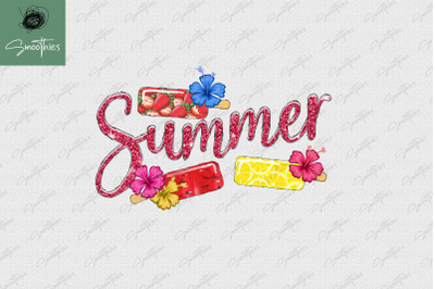 Summer Ice Cream Leopard Watermelon PNG