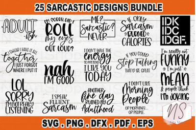 Sarcastic SVG bundle, funny SVG bundle, Sassy SVG bundle