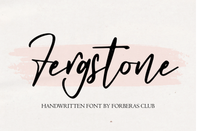 Fergstone | Handwritten Font