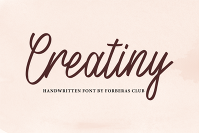Creatiny | Handwritten Font