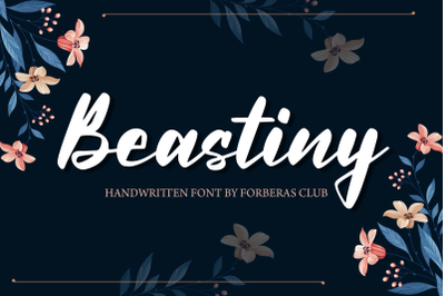 Beastiny | Handwritten Font