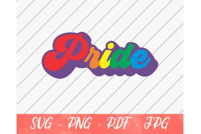 Retro Pride svg&2C; LGBT svg&2C; Rainbow svg