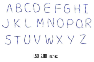 Font embroidery