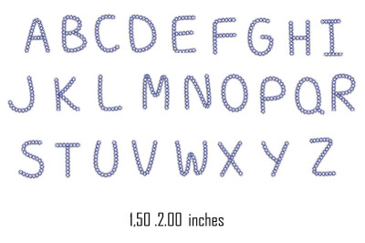 Font embroidery