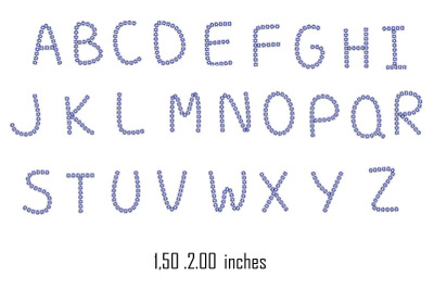 Font embroidery