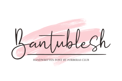 Bantublesh | Handwritten Font