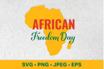 African Freedom Day. Africa SVG