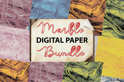 Marble Digital Paper Bundle