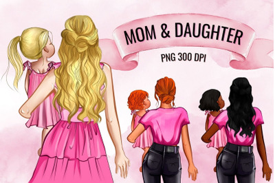 Mom &amp; Daughter Family Creator Clipart