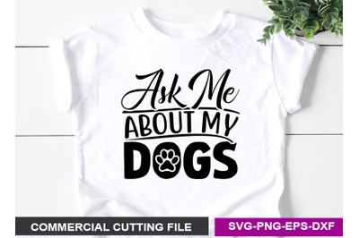 DOG SVG T shirt Design Template