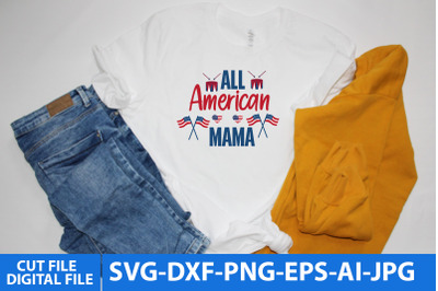 All American Mama SVG Design