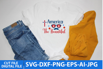 America the beautiful SVG Design