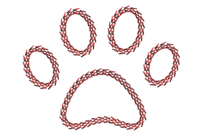 Dog Paw embroidery design