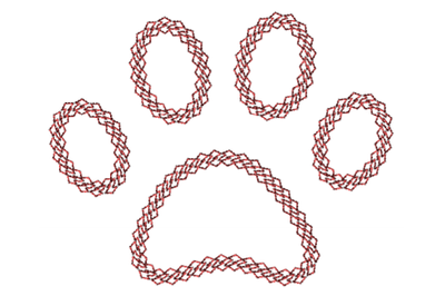 Dog Paw embroidery design