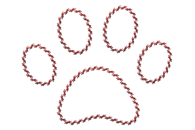 Dog Paw embroidery design