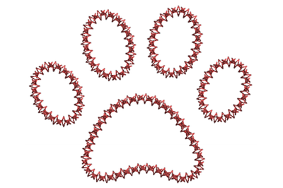 Dog Paw embroidery design