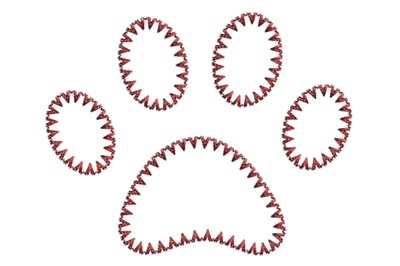 Dog Paw embroidery design