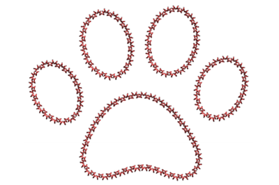 Dog Paw embroidery design