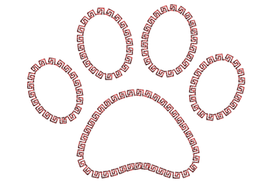 Dog Paw embroidery design