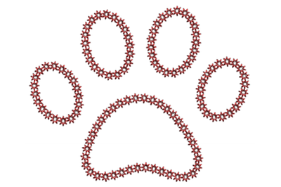 Dog Paw embroidery design