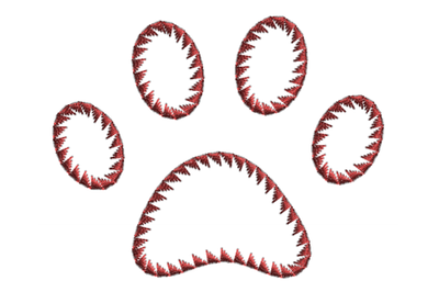 Dog Paw embroidery design