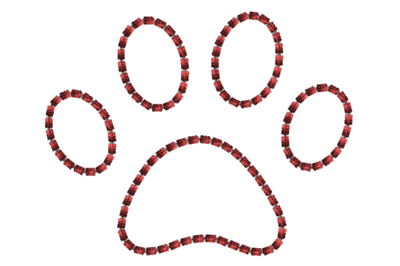 Dog Paw embroidery design