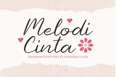 Melodi Cinta | Handwritten Font