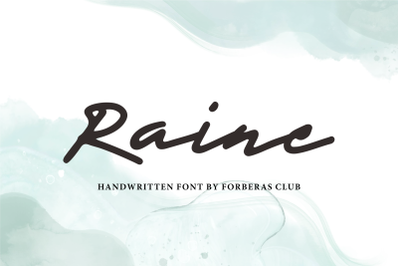 Raine | Handwritten Font