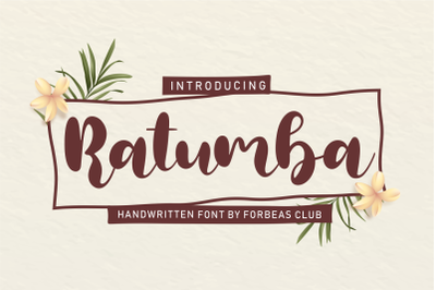 Ratumba | Handwritten Font