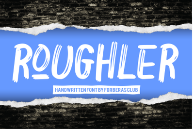 Roughler | Handwritten Font