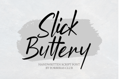 Slick Buttery | Handwritten Font